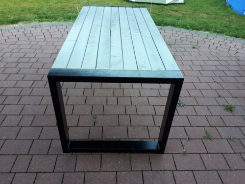 Zrzut ekranu z 2025-02-24 10-07-21 Meble ogrodowe 192 cm LOFT 03 nogi profil stalowy 60×40x2mm (stół + dwie ławki) (deski do własnego malowania)