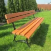 Ławka ogrodowa KRÓLEWSKA nogi żeliwne 250 cm