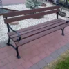 Ławka ogrodowa KRÓLEWSKA z podłokietnikiem nogi żeliwne 200 cm (deski do własnego malowania)