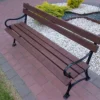 Ławka ogrodowa KRÓLEWSKA z podłokietnikiem nogi żeliwne 200 cm (deski do własnego malowania)