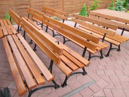 Ławka ogrodowa KRÓLEWSKA nogi żeliwne 250 cm