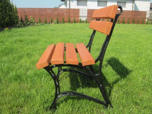 Meble Ogrodowe KRÓLEWSKIE nogi żeliwne 200 cm (stół + dwie ławki + dwa fotele)