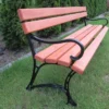 Ławka ogrodowa KRÓLEWSKA z podłokietnikiem nogi żeliwne 200 cm (deski do własnego malowania)