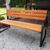 Ławka ogrodowa 150 cm LOFT 01 nogi profil stalowy 40×20x2mm (deski do własnego malowania)