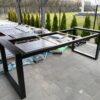 IMG20250407171422 Meble ogrodowe 262 cm LOFT 03 nogi profil stalowy 60×40x2mm wzmocniony (stół + dwie ławki) (deski do własnego malowania)