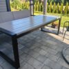 IMG20250630184354 Meble ogrodowe 262 cm LOFT 03 nogi profil stalowy 60×40x2mm wzmocniony (stół + dwie ławki) (deski do własnego malowania)