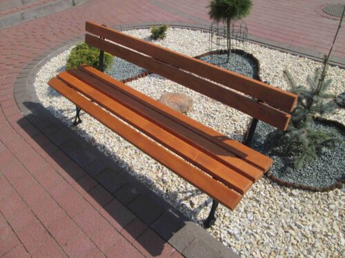 Ławka ogrodowa KRÓLEWSKA nogi żeliwne 250 cm