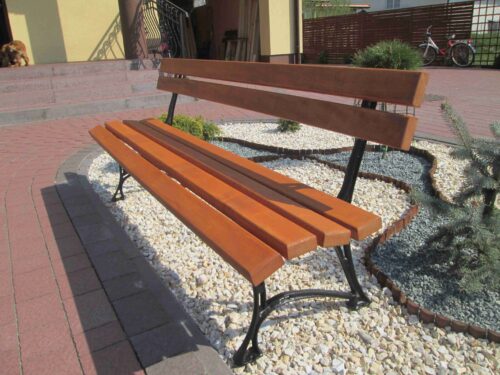 Ławka ogrodowa KRÓLEWSKA nogi żeliwne 250 cm