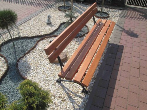 Ławka ogrodowa KRÓLEWSKA nogi żeliwne 250 cm