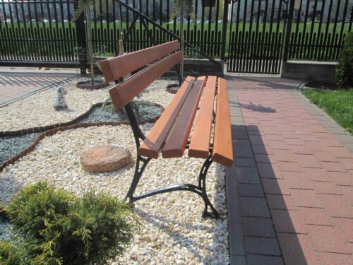 Ławka ogrodowa KRÓLEWSKA nogi żeliwne 250 cm