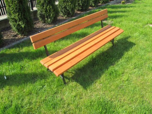 Ławka ogrodowa KRÓLEWSKA nogi żeliwne 250 cm