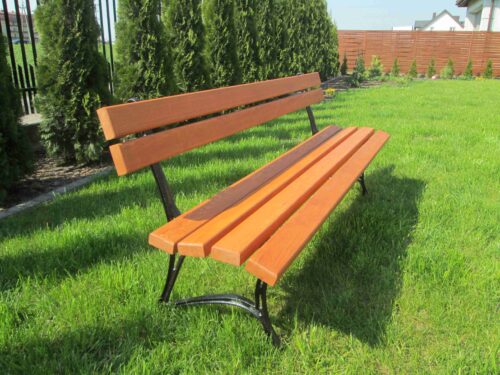 Ławka ogrodowa KRÓLEWSKA nogi żeliwne 250 cm