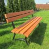 Ławka ogrodowa KRÓLEWSKA nogi żeliwne 250 cm