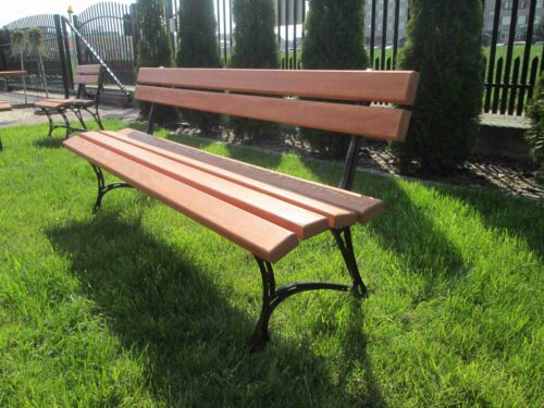 Ławka ogrodowa KRÓLEWSKA nogi żeliwne 250 cm