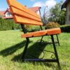 Ławka ogrodowa KLASYK 02 nogi profil stalowy 40x20 150 cm (deski do własnego malowania)