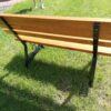 Ławka ogrodowa KLASYK 02 nogi profil stalowy 40x20 150 cm (deski do własnego malowania)