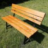 Ławka ogrodowa KLASYK 02 nogi profil stalowy 40x20 150 cm (deski do własnego malowania)